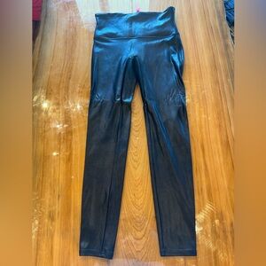 SPANX Shiny Black Leggings